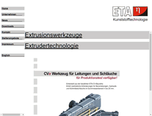 Tablet Screenshot of eta-gmbh.de